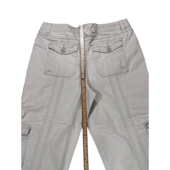 Style & Co Womens Petite Cargo Pants 6P Beige Cotton Blend - Picture 7 of 9